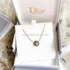 DIOR Rose Des Vents Necklace 18K YG/ Diamond/ Malachite