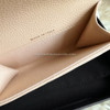 CHANEL 2023 Beige Clair Caviar Flap Card Holder GHW *New