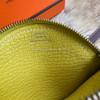 HERMES Tutti Frutti Lemon Coin Purse/ Charm Chèvre Mysore