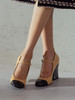 CHANEL 22A Runway Pearl Embellished Shoes 35.5 Beige/ Black *New