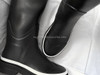 CHANEL 22K Runway CC Rubber Rain Boots 38 *New