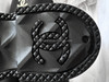 CHANEL 22K Runway CC Rubber Rain Boots 38 *New