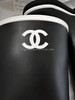CHANEL 22K Runway CC Rubber Rain Boots 38 *New