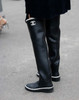 CHANEL 22K Runway CC Rubber Rain Boots 38 *New