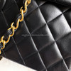 CHANEL Black Vintage Maxi/ XL Jumbo Classic Flap Gold Hw