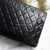 CHANEL Black Vintage Maxi/ XL Jumbo Classic Flap Gold Hw