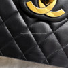 CHANEL Black Vintage Maxi/ XL Jumbo Classic Flap Gold Hw