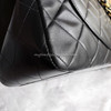 CHANEL Black Vintage Maxi/ XL Jumbo Classic Flap Gold Hw