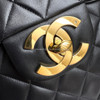 CHANEL Black Vintage Maxi/ XL Jumbo Classic Flap Gold Hw