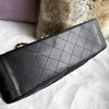 CHANEL Black Vintage Maxi/ XL Jumbo Classic Flap Gold Hw