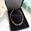 TIFFANY & CO. HardWear Graduated Link Necklace 18K RG *New