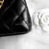 CHANEL 23K Kelly Mini Shopping Bag Gold Hw
