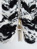 CHANEL 20B Ecru/ White Tweed Jacket Braided Trim 36