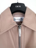DIOR Leather Jacket Bee Logo 38 Rose *New