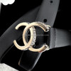 CHANEL 23B CC Buckle Leather Belt 85 *New