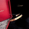 CARTIER Love Cuff Bracelet 18K Rose Gold #17