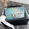 CHANEL 24P Tie Dye Calfskin Mini Flap Bag Lt Gold Hw *New