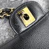 CHANEL Black Caviar Medium Classic Flap GHW
