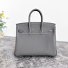 HERMES Birkin 25 HSS Gris Etain/ Gris Perle RGHW U *New