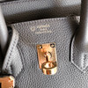 HERMES Birkin 25 HSS Gris Etain/ Gris Perle RGHW U *New