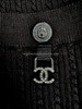 CHANEL 22P Black Knit Long Cardigan/ Dress 36 *New