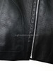 HERMES Black Leather Biker Vest 38