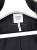 HERMES Black Leather Biker Vest 38