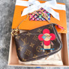 LOUIS VUITTON Xmas Mini Pochette Vivienne Skateboard *New