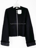 HERMES Reversible Knit Jacket Noir 36 *New