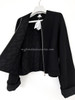 HERMES Reversible Knit Jacket Noir 36 *New