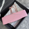 CHANEL 19S Iridescent Pink Medium Classic Flap LGHW