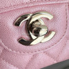 CHANEL 19S Iridescent Pink Medium Classic Flap LGHW