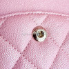 CHANEL 19S Iridescent Pink Medium Classic Flap LGHW