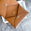 HERMES Calvi Card Holder Gold Epsom *New