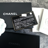 CHANEL 22P Red Caviar Flat Card Holder Lt Gold Hw *New