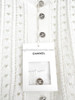 CHANEL 23A Sleeveless Top CC Buttons 36 White *New