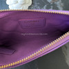 CHANEL 22S Purple Caviar Small Zipped Pouch/ Mini O-Case *New