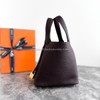 HERMES Picotin 18 Rouge Sellier GHW *New