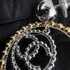 CHANEL 22C Circle CC Drop Earrings