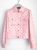 HERMES Chaine d'Ancre Denim Jacket 34 Rose Pop *New