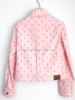 HERMES Chaine d'Ancre Denim Jacket 34 Rose Pop *New