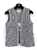 CHANEL 24C Runway Vest Black/ Ecru/ Multicolour 36 *New