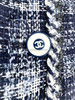 CHANEL 18P Blue Fantasy Tweed Jacket 36