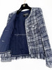 CHANEL 18P Blue Fantasy Tweed Jacket 36