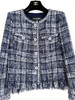 CHANEL 18P Blue Fantasy Tweed Jacket 36