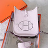 HERMES 2024 Mini Evelyne TPM 16 Mauve Pale PHW