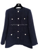 CHANEL 21B Navy Tweed Jacket 36