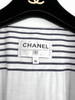 CHANEL 22S Striped Blouse CC Buttons 36