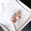 DIOR Tribales Earrings Pink Pearls & Crystal *New