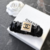 CHANEL 21B CC Logo Leather Scrunchie/ Bracelet *New
